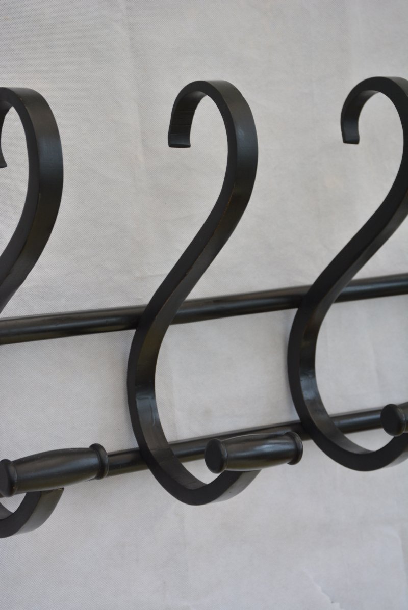 Ebonised Bentwood Coat Rack Coat Hooks - Image 7